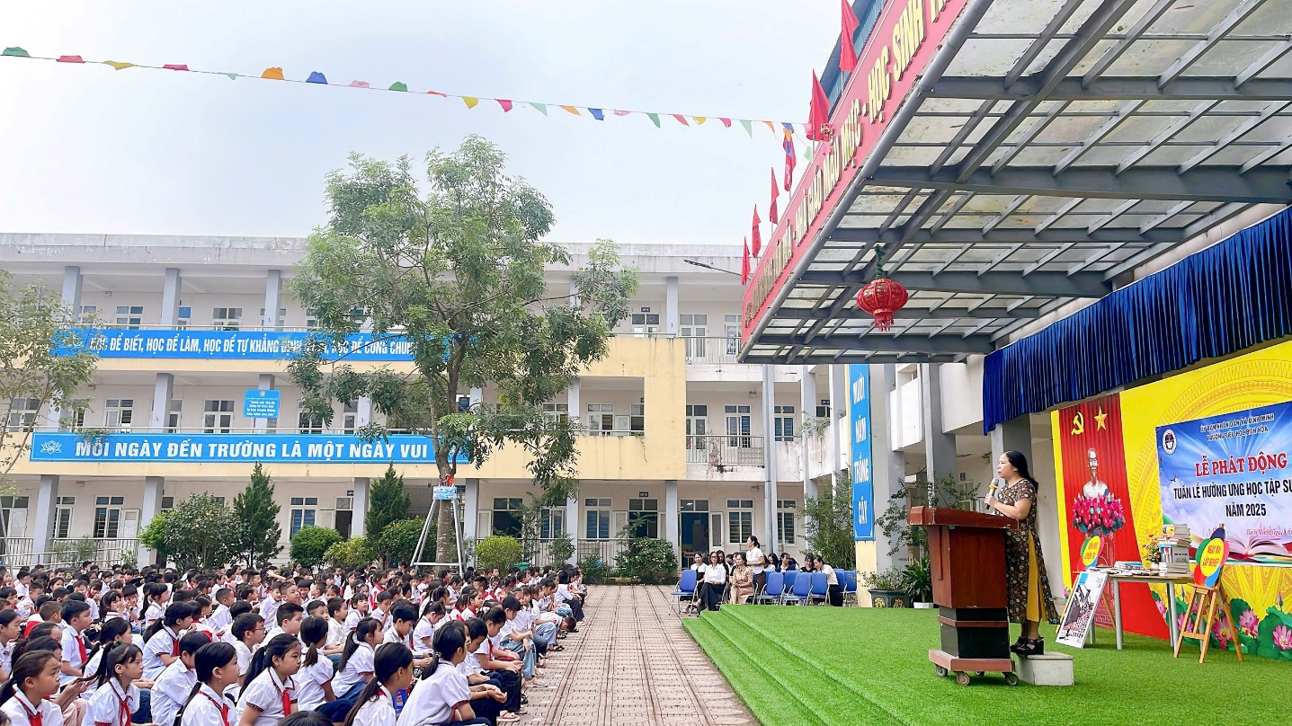 TRƯỜNG TIỂU HỌC BÍCH HÒA PHÁT ĐỘNG  “TUẦN LỄ HƯỞNG ỨNG HỌC TẬP SUỐT ĐỜI NĂM 2025”